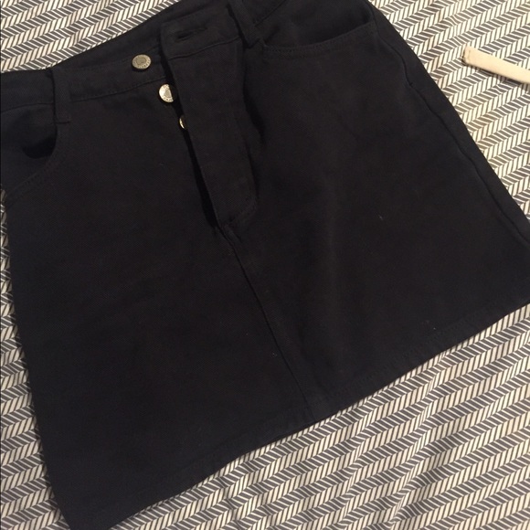 Brandy Melville black denim skirt - Picture 2 of 5
